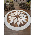Mandala marrom e branco