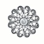 Brinco Flor Indiano Vazado em Prata 925