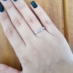 Anel Flores Zig Zag com Zircônias Coloridas Prata 925