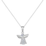 Pingente Anjo com Zircônia Cristal em Prata 925