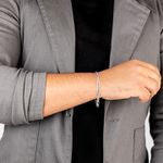 Pulseira Masculina Elo 3x1 Fina em Prata 925