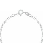 Pulseira Infantil Plaquinha Nome Personalizada Elo 3x1 em Prata 925