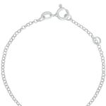 Pulseira Infantil Plaquinha com Estrela Vazada Nome Personalizado Elo Português em Prata 925