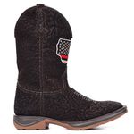 Bota Texana Masculina Couro Crush Café Escuro Sola Jump – Tatu Virado
