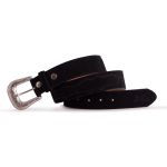 Cinto Tatu Virado Masculino Tradicional Nobuck Preto