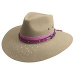 Chapéu Cavalgada Feltro 20x Strass e Bandinha Rosa Marcatto