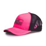 Kit - Bota Texana Feminina Preta Bordado Boi Rosa Bico Quadrado + Boné tatu Virado 