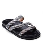 PAPETE STRASS EM COURO PRETO