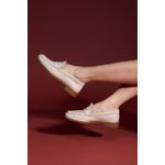MOCASSIM EXTRA CONFORT COURO PREMIUM OFF WHITE