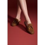 MULE COURO NOBUCK CASTANHO