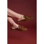 MULE COURO NOBUCK CASTANHO