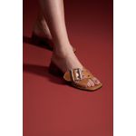 SANDALIA COURO TORINO CHESTNUT