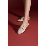 MULE COURO TORINO OFF WHITE