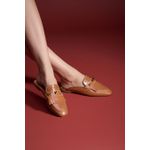 MULE COURO TORINO CHESTNUT