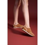 TENIS COURO CAMURÇA CARAMELO 266063 S