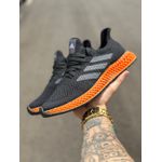 TENIS AD 4D FUTURECRAFT PRETO/LARANJA