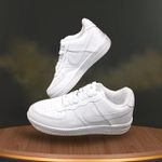 TENIS NK AIR FORCE 1 COURO BRANCO/BRANCO 