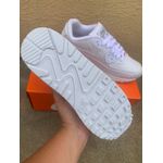 TENIS NK AIR MAX 90 COURO BRANCO