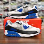 TENIS NK AIR MAX 90 BRANCO/AZUL ROYAL E CINZA