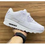 TENIS NK AIR MAX 90 COURO BRANCO 