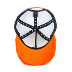 BONÉ ABA CURVA ONDE É O AFTER AZUL COM LARANJA - ESTILO TRUCKER