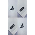 Camiseta Básica Empório Armani Malha Tanguis Pima Off-Write Com Detalhe Lateral Preto