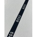 Camiseta Hugo Boss Malha Tangus Branca Com Escrito Boss