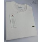 Camiseta Básica Lac Malha Tanguis Pima Off-White Detalhes Bordado