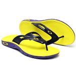 Chinelo Oakley Rest 2.0 AMARELO/PRETO/ROXA