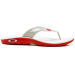 Chinelo Oakley Rest 2.0 BRANCO E VERMELHO