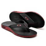 Chinelo Oakley Rest 2.0 Plus PRETO E VERMELHO