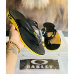 Chinelo Oakley Rest 2.0 PRETO E AMARELO