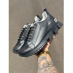 TENIS DOLCE GABBANA KING COURO PRETO