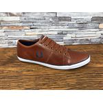 SAPATENIS FRED PERRY COURO MARROM 