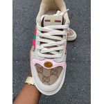 TENIS GUCCI SCREENER BRANCO E ROSA