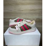 TENIS GUCCI SCREENER BRANCO E ROSA