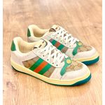 TENIS GUCCI SCREENER BRANCO E VERDE