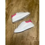 TENIS ALEXANDER MCQUEEN OVERSIZED Branco com pepa pink