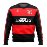 MOLETOM COM CAPUZ TIME FLAMENGO PRETO/VERMELHO