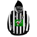 Moletom Time de Futebol Carioca Botafogo Listrado preto