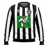 Moletom Time de Futebol Carioca Botafogo Listrado preto
