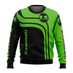 MOLETOM PERSONALIZADO 3D KAWASAKI VERDE PRETO