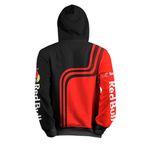 MOLETOM COM CAPUZ RED BULL VERMELHO/PRETO