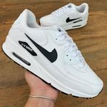 TENIS NK AIR MAX 90 BRANCO DETALHE PRETO