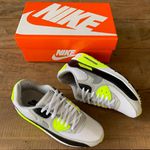 TENIS NK AIR MAX 90 CINZA E AMARELO NEON