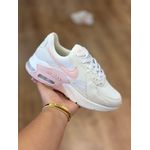 Tenis Nk Air Max Excee Couro Branco Rosa
