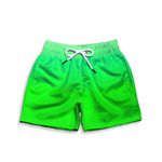 SHORT PRAIA DEGRADE VERDE NEON