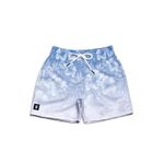 SHORT PRAIA FLORAL HAWAI AZUL