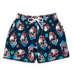 SHORT PRAIA CAVEIRAS FLOR