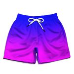 SHORT PRAIA CARNAVRAU AZUL E ROXO